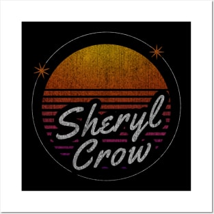 sheryl crow retro dark moon Posters and Art